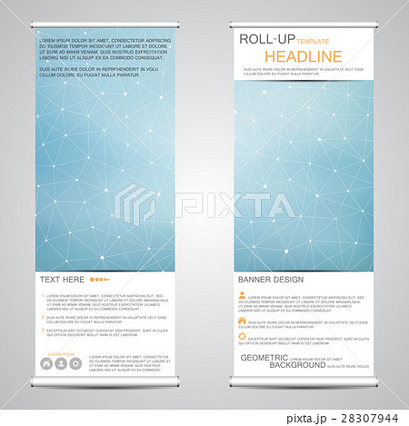 Roll-up banner stands for presentation and 28307944