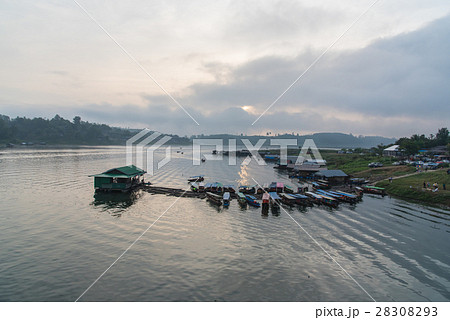 Landscape view of Sagklaburi, Thailand Landscape view of Sagklaburi, Thailand 28308293