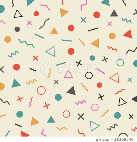 retro hipster pattern 28308546