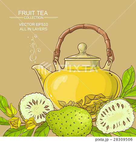 soursop tea vector background 28309506