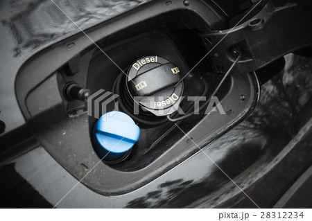 Modern car details, closed fuel cap Modern car details, closed fuel cap 28312234