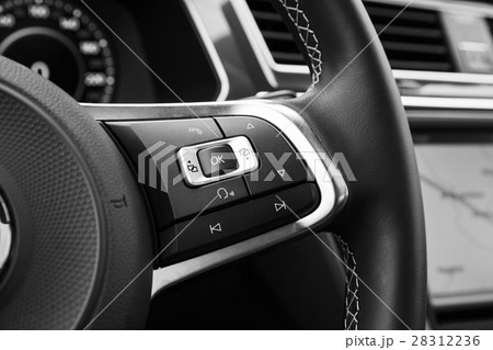 Control panel buttons on steering wheel 28312236