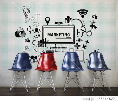 Marketing Computer Sign Symbol Concept Marketing Computer Sign Symbol Concept 28314827