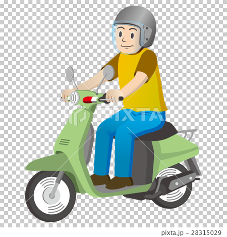 バイクに乗る男性 28315029