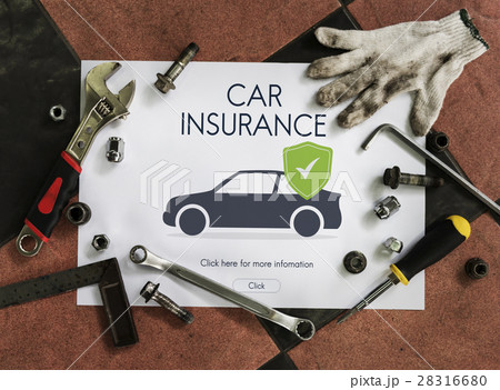 Car Auto Motor Insurance Reimbursement Vehicle Concept 28316680