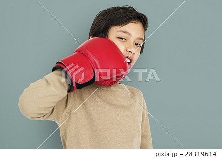 Little Boy Boxing Gloves Concept Little Boy Boxing Gloves Concept 28319614