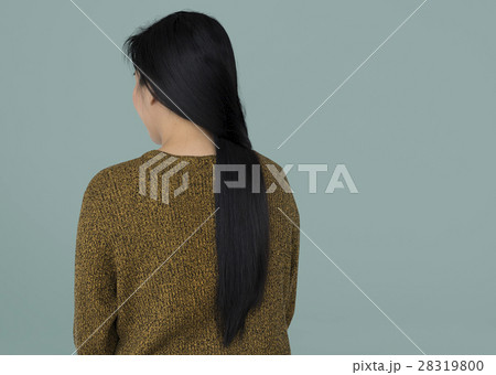 Asian Woman Back View Concept Asian Woman Back View Concept 28319800
