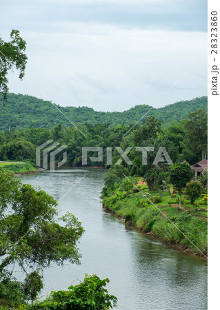 Curve of Kwai Noi river in Kanchanaburi province Curve of Kwai Noi river in Kanchanaburi province 28323860
