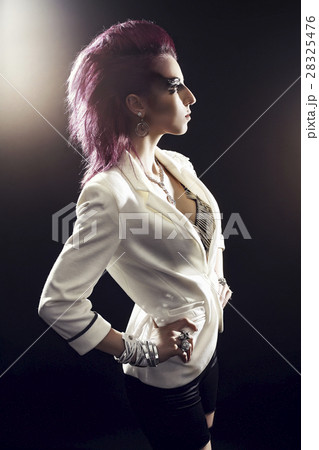 Go-Go girl on dark background 28325476