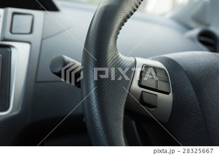 blank control button on car steering wheel 28325667