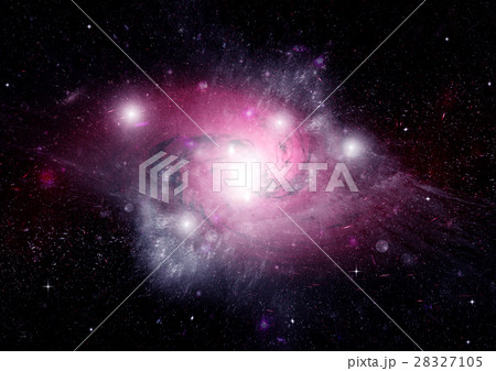Stars, dust and gas nebula in a far galaxy 28327105