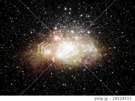 Stars, dust and gas nebula in a far galaxy 28328553