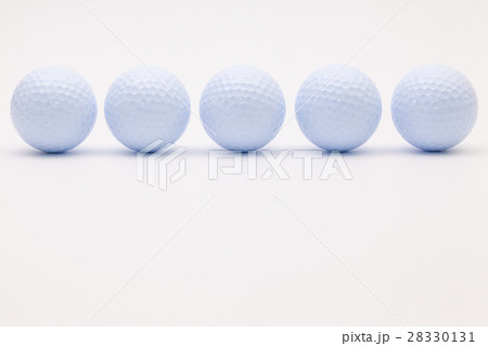 White golf balls on the white background. 28330131