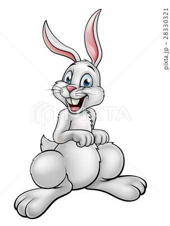 Cartoon White Bunny Rabbit Cartoon White Bunny Rabbit 28330321