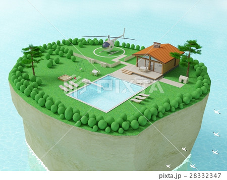 Island in the ocean Island in the ocean 28332347