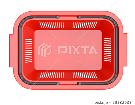 Red shopping basket 28332633