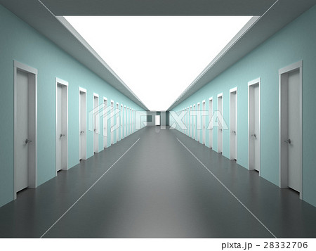 Endless corridors of the building 28332706