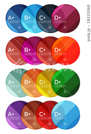 Set of round option diagram template for your data Set of round option diagram template for your data 28333060