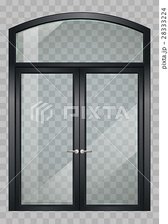 Black balcony door 28333224