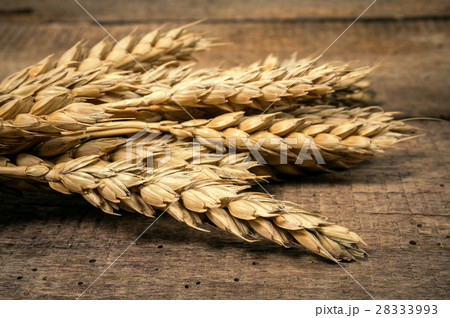 Wheat closeup on the table 28333993