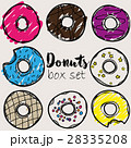 Donuts vector sketch set. Hand drawn design 28335208