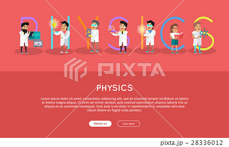 Physics Banner. Science Alphabet. 28336012