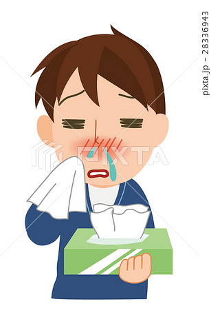 鼻が辛い男性 28336943