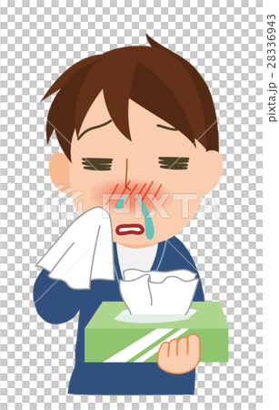 鼻が辛い男性 28336943