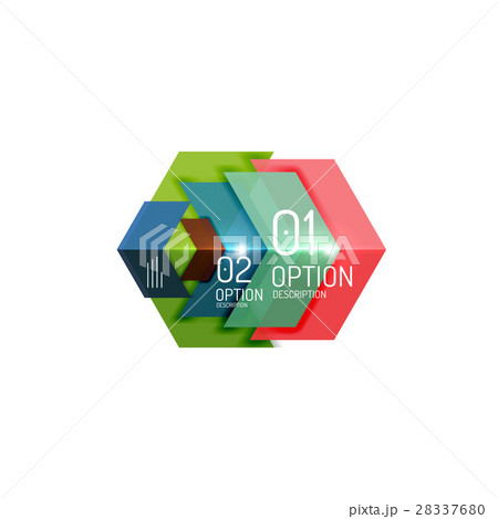 Abstract vector business geometric infographics 28337680