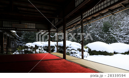 【詩仙堂・京都市左京区一乗寺】雪の詩仙堂 【詩仙堂・京都市左京区一乗寺】雪の詩仙堂 28339594
