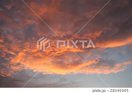 sky with clouds at sunset 28340305