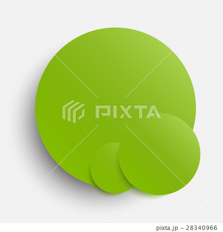 Vector Circles Banner. Greenery Around Card. 28340966