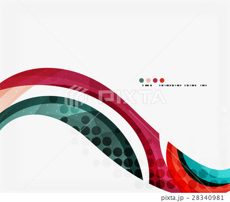 Beautiful colorful wave template Beautiful colorful wave template 28340981