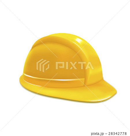 Realistic Yellow Helmet or Hat. Vector 28342778
