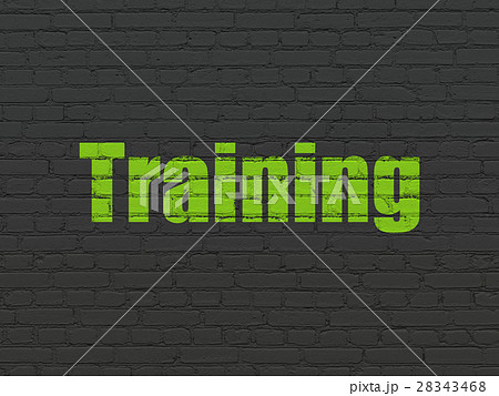 Learning concept: Training on wall background 28343468