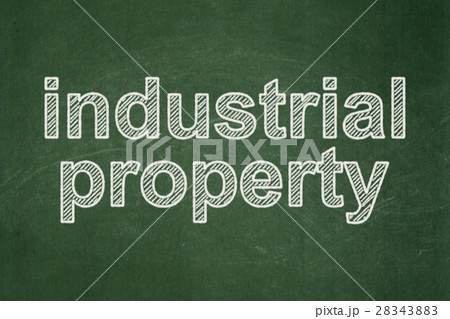 Law concept: Industrial Property on chalkboard 28343883