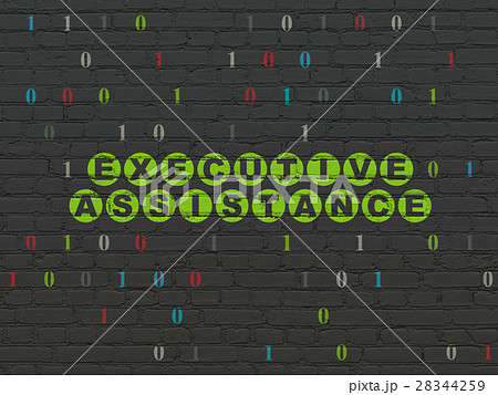 Finance concept: Executive Assistance on wall 28344259