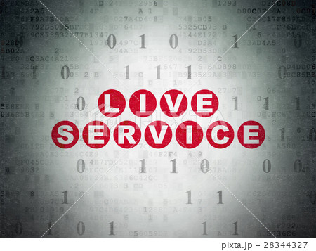 Business concept: Live Service on Digital Data 28344327