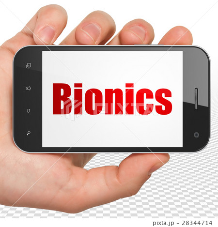 Science concept: Hand Holding Smartphone with Science concept: Hand Holding Smartphone with 28344714