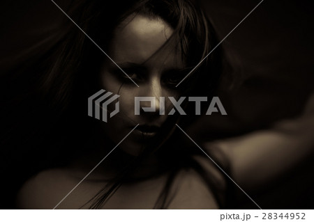emotion expression dark girl face emotion expression dark girl face 28344952