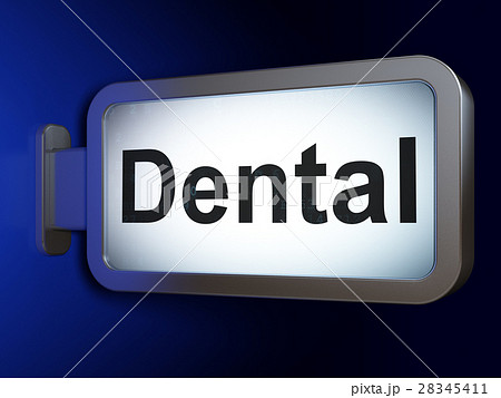 Healthcare concept: Dental on billboard background 28345411