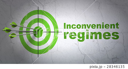 Politics concept: target and Inconvenient Regimes Politics concept: target and Inconvenient Regimes 28346135