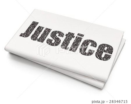Law concept: Justice on Blank Newspaper background 28346715