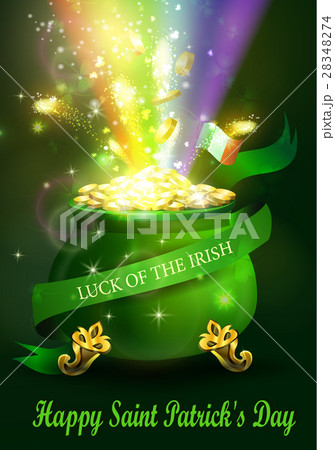 St. Patrick s Day symbol green pot St. Patrick s Day symbol green pot 28348274