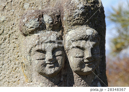 安曇野　水色の時道祖神 28348367