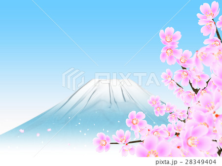 富士山と桜 28349404