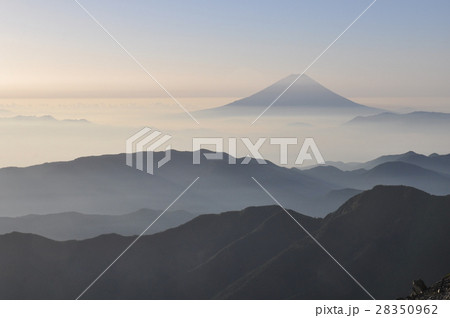 間ノ岳からの富士山 28350962