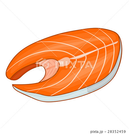 Fish steak of tuna isolated illustration Fish steak of tuna isolated illustration 28352459