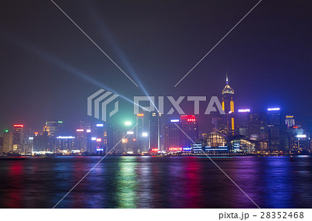香港_シンフォニーオブライツ夜景 香港_シンフォニーオブライツ夜景 28352468