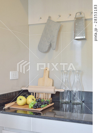 modern pantry with wooden kitchenware and utensil modern pantry with wooden kitchenware and utensil 28353183